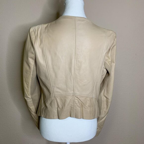 Halogen Tan Leather Jacket – Size Small - Picture 2 of 7